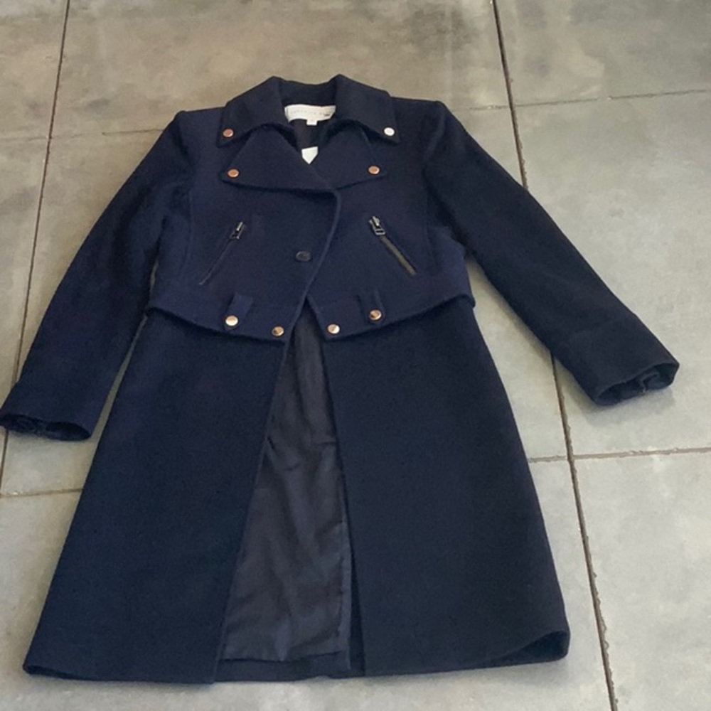 Veronica Beard Coat Black/Navy size 0